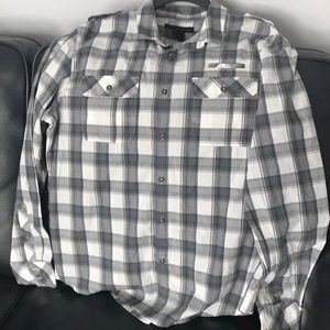 double pocket button down | plaid